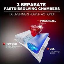 高端三效洗碗机洗涤块 - 强力液体洗涤片，适用于所有洗碗机型号，10倍去油去渍能力，一步到位，轻松去除顽固残留物 - 洗碗珠 固體 - 查看 5