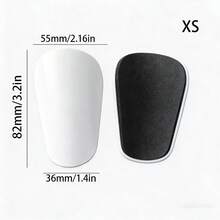 1 par de espinilleras de fútbol mini, equipo de protección para entrenamiento de fútbol - Blanco - Ver 11