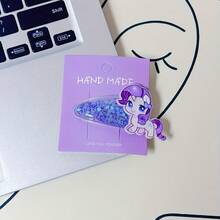 MY LITTLE PONY 5 chiếc kẹp tóc hình ngựa cầu vồng dễ thương, kẹp tóc lấp lấp lánh, phụ kiện tóc trang trí cho tiệc sinh nhật, Giáng sinh, phụ kiện đội đầu, kẹp càng cua, kẹp tóc cài, ghim cài tóc - Nhiều màu - Xem 4
