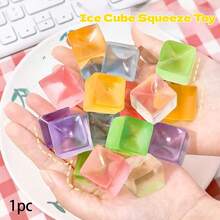 1 pieza Caramelo de malta en forma de cubo gigante, juguete antiestrés suave y esponjoso, ideal para viajar, el aula, baño, cumpleaños y otros regalos - Multicolor - Ver 16