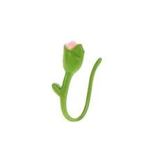 Perno de Nariz en Forma de U Sin Perforación de Personalidad Transfronteriza Europea y Americana, Simple, Ligero, de Lujo, de Cobre con Incrustaciones de Zirconia, Clip de Nariz de Flor de Tulipán al por Mayor - 02 Blanco K4084 - Ver 10