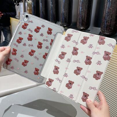 Redmi Pad 2 Protective Case With Pen Slot And High Transparency Acrylic Back Panel, Redmi Pad SE 11-Inch 2023 Tablet Protective Case, Tri-Fold Tablet Protective Case, Smart Sleep/Wake, Compatible With IPad 8th Generation 10.2-Inch/IPad 9th Generation 10.2-Inch/IPad 10th Generation Protective Case