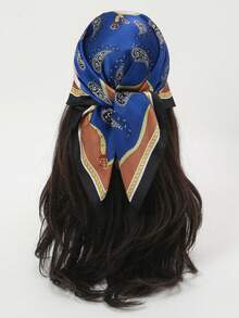 1pc Paisley Print Bandana Scarf, Versatile Headband/Neckerchief/Shawl - Multicolor - View 6
