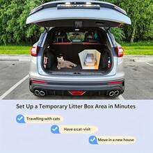 Cat Litter Box Fence, Cat Litter Box Anti Dirty Cover, Dirty Cat Litter Box Fence - Light Grey - View 6