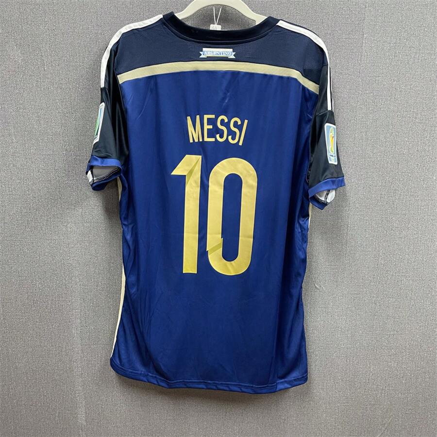 [48h Instant Delivery]Argentina Team 2014 World Cup  No.10 Jersey Dark Blue Away Football Shirt - 彩色 - 查看 1