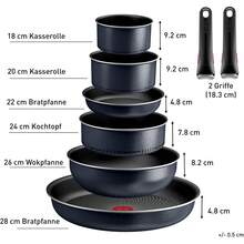 Set di pentole e padelle - (misura 24/28cm + 1 manico) - Visualizzare 10