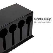 organizador de cocinaMind Reader - Dispensador de Utensilios Organizador de Cubiertos Tenedor y Cuchara de plástico Cocina 11 Pulgadas de Largo x 5.7 Pulgadas de Ancho x 6 Pulgadas de Alto - N - Ver 6