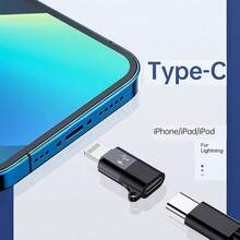 1-2个Lightning公头转USB-C母头耳机适配器，Type-C辅助音频适配器连接器，兼容 14/13/12/11/8/7/Plus/Pro Max/6/5系列 - 黑色 - 查看 4