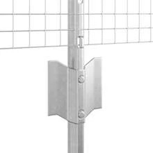 vidaXL Zaun Mit Pfosten Silber 0,6 X 50 M Stahl - A - Visualizzare 7