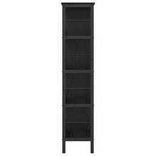 vidaXL Bücherregal Schwarz Eichen-Optik 82 X 32 X 144,5 Cm - Schwarz - Übersicht 6