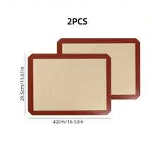 Oven- Baking Mat, High-Temperature Resistant Silicone Baking Mat, Non-Stick Baking Mat, Silicone Cookie Sheet, Easy To Clean And Reusable Baking Tray, Suitable For Making Cookies, Macarons, Bread - Cut-corner Silicone Baking Mat - View 13