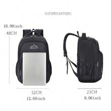 Unisex Fashion Camo Patchwork Backpack | Multi-Color Lightweight Water-Resistant Nylon Bag With Multi-Layer Zipper Pockets & Breathable Padded Straps | Large Capacity For Laptop, Books & Daily Essentials | Ideal For Students, Commuters & Short Trips | Limited Stock! - Multicolor - View 4