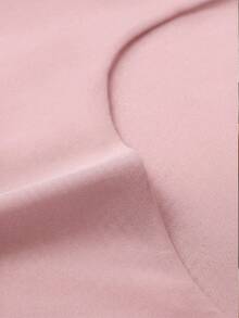 Casual Elegant Short Sleeve Crew Neck Top, Suitable For Daily Wear, Commuting, Going Out, Spring/Summer Pink - Pink - View 8
