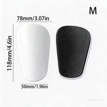 1 par de espinilleras de fútbol mini, equipo de protección para entrenamiento de fútbol - Blanco - Ver 14