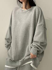 MOGAMY Women Sweatshirts - Gris - Ver 1