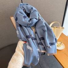 Women Shawls - GSJ-585-blue - View 3