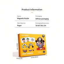 New 3D Early Education Children's Toy Game Creative Other Puzzle Magnetic Puzzle With Magnetic Box Book, Suitable For Children - Multicolor - View 12