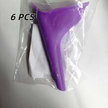 2个便携式紫色/粉色/橙色女性小便器，TPR橡胶材质，适合户外旅行和女性健康护理 - 彩色 - 查看 19