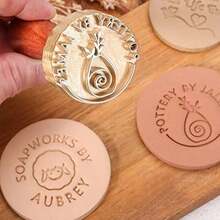 1 PC 30MM Pottery Stamp For Clay,Custom Pottery Stamp, Ceramics Stamp ,Clay Signature | Pottery Stamp, Personalized Clay Stamp ,Soap Stamp - 30mm Circle - View 10