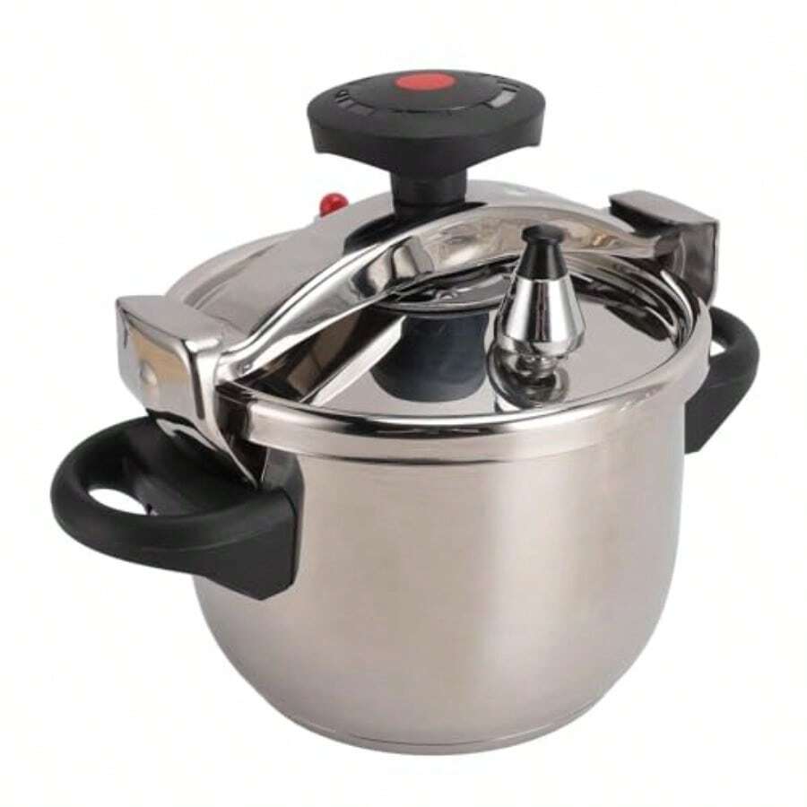 Mini Olla a Presión Eléctrica Olla Arrocera Lenta Olla de Alta Presión de Acero Inoxidable 3L 55KPA Compatible con Gas Cocina de Inducción Olla Interior Antiadherente - como en la foto - Ver 1