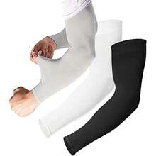 KAMYSEN Mangas para Brazos UVProtectora para Brazo Mangas de Brazo Seda de Hielo Manga Protectora para Brazo Alta Elasticidad Fresco y Transpirable Mangas de Brazo de Verano para Andar en Bicicleta Conducir Pescar Golf 3 par - como en la foto - Ver 7