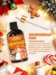 EMBRACEX. 100ml Gingerbread Fragrance Oil With Dropper, Suitable For Candle Making/Diffuser/Humidifier, Perfect For Daily Use And Christmas Gift - Gingerbread Man - View 5