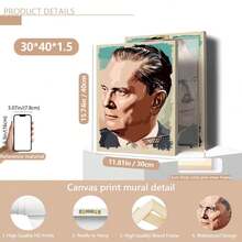 1pc Joseph Beuys Topo Pop Art Poster Art Gift, Suitable For Bedroom, Office, Living Room, Wall Decor, Home And Dorm Decor Canvas Wall Art, Fashion Girl Art, Inspirational Quote Art, Home Decor, Wall Hanging Canvas - Multicolor - View 12