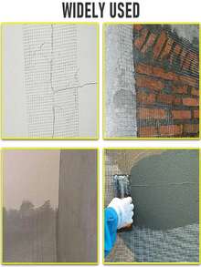 1 Roll 300cm Fiberglass Self-Adhesive Mesh Tape, Wall Crack Repair & Thermal Insulation, 13 Mesh Commercial Grade Seam Tape For Home Decor - A-White - View 6
