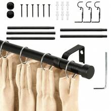 Curtain Window Rods - Black 1pc - View 9