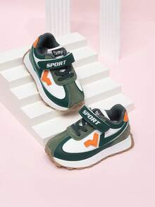 儿童软底多功能运动鞋，时尚女童休闲帆布鞋，男童休闲平底鞋 - 綠色 - 查看 4