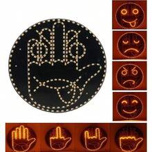 3 Pcs Creative Interesting Gesture Lamp, LED Brake Light For Car Rear Window - 1pcs - View 5