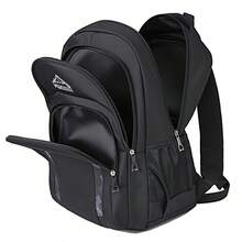 Unisex Fashion Camo Patchwork Backpack | Multi-Color Lightweight Water-Resistant Nylon Bag With Multi-Layer Zipper Pockets & Breathable Padded Straps | Large Capacity For Laptop, Books & Daily Essentials | Ideal For Students, Commuters & Short Trips | Limited Stock! - Multicolor - View 5