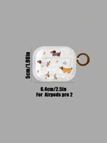 1 件腊肠犬图案保护壳，适用于 Apple 1/2/3/4、Pro/Pro2/Pro3 蓝牙耳机壳 - 彩色 - 查看 10