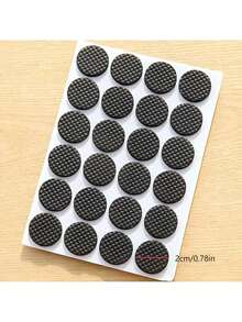 2 cm/48 szt., 4 cm/12 szt. Czarne antypoślizgowe maty meblowe – samoprzylepne, tłumiące hałas, trwałe maty filcowe, odpowiednie na krzesła, stoły i podłogi, zapobiegające zarysowaniom i uszkodzeniom. - Wiele stylów czerni - Zobacz 5