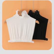 1pc Women's Elegant Lace Collar Shawl Detachable Collar - Versatile Fashion Accessory, Breathable Polyester - Multicolor - View 3