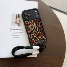 Convenient Lanyard Phone Case With Hand Strap, Black, Lightweight Shockproof Protective TPU Case Compatible With IPhone 6/7/8/X/Xs/XR/XS Max/11/12/13/14/15/16/17 Pro Max, Suitable As Birthday And Christmas Gift For Couples, Girlfriends, Daughters, Teenagers - Black - View 2