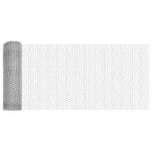 vidaXL Sechseckzaun Silber 0,6 X 10 M Verzinkter Stahl - A - Übersicht 5