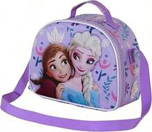 Karactermania Bolsa Portamerienda 3D Unisex Kids, Lila Frozen 2 Disney 26 x 20 cm - Multicolor - Ver 2