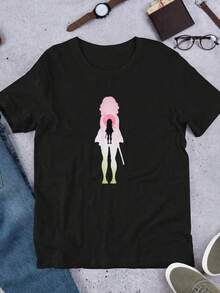 Graphic T Shirts Men's Pure Cotton T-Shirt Anime Unisex T-Shirt DS Love Slayer ,SpringSummer Holiday Apparel Thanksgiving T Shirts,Unique Print Casual T-Shirt,Machine Washable Pure Cotton T-Shirt,Fashion Print Casual T-Shirt, Suitable For All Seasons,Summer Wear.Cotton Men's T-Shirts,Bovfriend Gifts, Graphic Tees,Back To School - Black - View 8