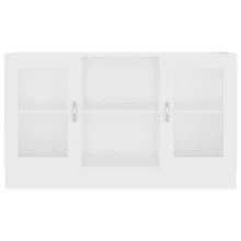 vidaXL Vitrinenschrank Weiß 120x30,5x70 cm Holzwerkstoff - Bianco - Visualizzare 6
