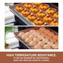 2pcs Silicone Baking Mat Set, Oven Baking Liners For Home And Commercial Use - - - View 3