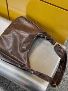 Túi đeo chéo nữ phong cách retro, túi xách thời trang Hàn Quốc mới, túi đeo vai dung tích lớn, vật dụng cần thiết cho mùa tựu trường, quà tặng Ngày Nhà giáo tuyệt vời, họa tiết chữ cái tùy chỉnh, có thể tái sử dụng, túi dành cho giáo viên, quà tặng lý tưởng cho nhà giáo dục, quà tặng cho mẹ hoặc phù dâu, túi truyền cảm hứng, quà tặng giáo viên. - màu nâu - Xem 8