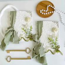 2pcs/Set Wedding Vow Cards, Elegant Minimalist DIY Bride & Groom Confession Notebook With 2pcs Writing Pens, Love Theme Wedding Announcement Party Supplies - Multicolor - View 4