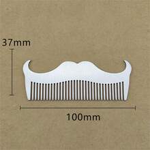 Multi-Functional Hairstyling Template, Stainless Steel Beard Comb - Multicolor - View 3