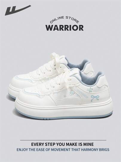  Warrior Women's Board Shoes Spring And Autumn Comfortable Modest Style Casual Yet Sleek Sneakers Applicable Throughout The Year Wear-Resisting All-Day Wear Training Sneakers Running Shoes