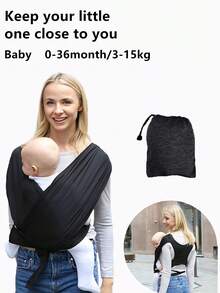 Baby Carrier Slings - Dark Gray - Knit - View 13