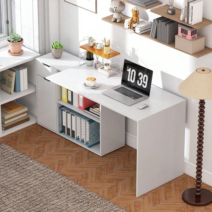 Home Office Desks - White - View 1
