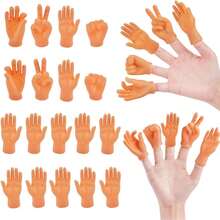 2/10pcs Random Color And Style Mini Rubber Finger Puppets - Realistic Cute Finger Toys - Puppet Show Prank Party Favors - Pet Cat Interactive Toys - Office Stress Relief Prank Gifts - Multicolor - View 11