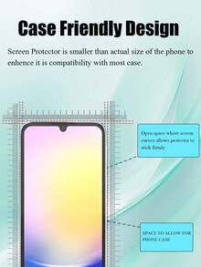 2pcs High Definition Tempered Glass Screen Protector, Compatible With Samsung Galaxy A13/A14 5G/A23/A34/A54/A35/S23 FE/S24 FE/A16/A17/A07/A36/A56, Galaxy S21/S22/S23/S24 Ultra/S24FE/Galaxy S25 Ultra/S25 Series, Scratch-Resistant, Smooth Edges, Shatter-Proof - Clear - View 7