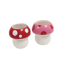 1pc/2pcs Fantasy Mushroom Desktop Storage Basket - Resin Storage Container, Suitable For Planting Plants, Placing Makeup Brush Stands And Office Organizers. - Multiple Styles - View 12